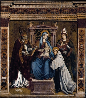 Madonna con Bambino, San Pietro, San Gennaro e San Francesco d